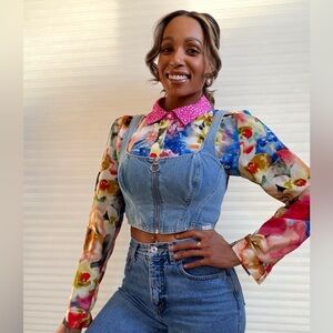 Lee x H&M Denim Corset Top